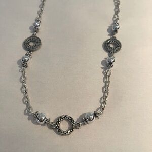 RMN Silver Long Necklace